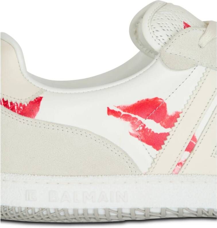 Balmain Kalfsleren Zwaan trainers White Heren