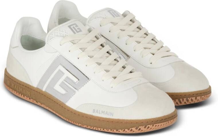 Balmain Kalfsleren Zwaan trainers White Heren