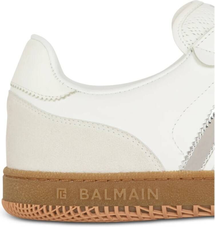 Balmain Kalfsleren Zwaan trainers White Heren