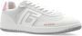 Balmain Zwaan trainers in kalfsleer en suède White Dames - Thumbnail 4