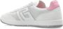 Balmain Zwaan trainers in kalfsleer en suède White Dames - Thumbnail 5