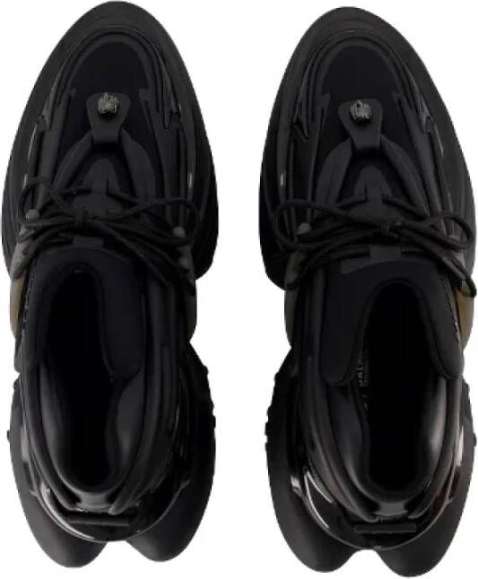 Balmain Leather sneakers Black Dames