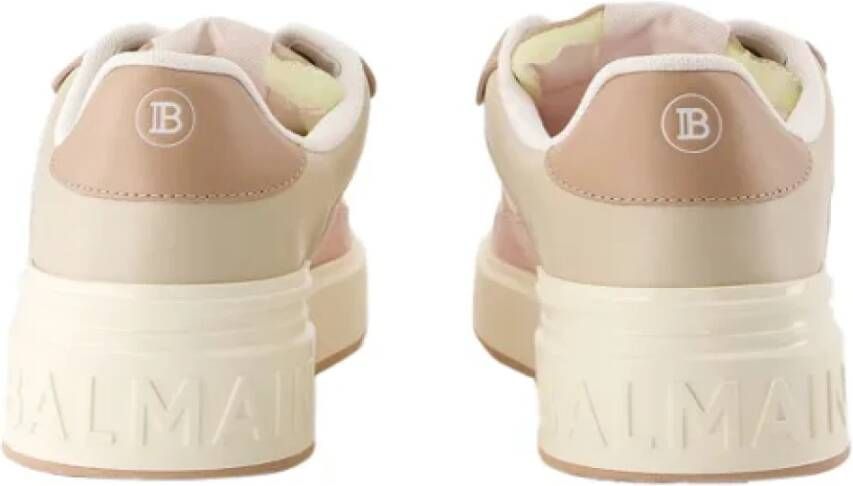 Balmain Leather sneakers Pink Dames