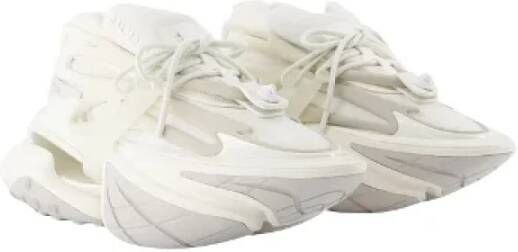 Balmain Leather sneakers White Dames