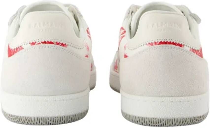 Balmain Leather sneakers White Dames