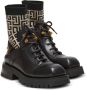 Balmain Leger lederen enkellaarzen Black Dames - Thumbnail 2