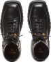 Balmain Leger lederen enkellaarzen Black Dames - Thumbnail 4