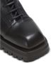 Balmain Leger lederen enkellaarzen Black Dames - Thumbnail 5