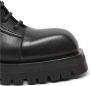 Balmain Leger lederen enkellaarzen Black Dames - Thumbnail 6