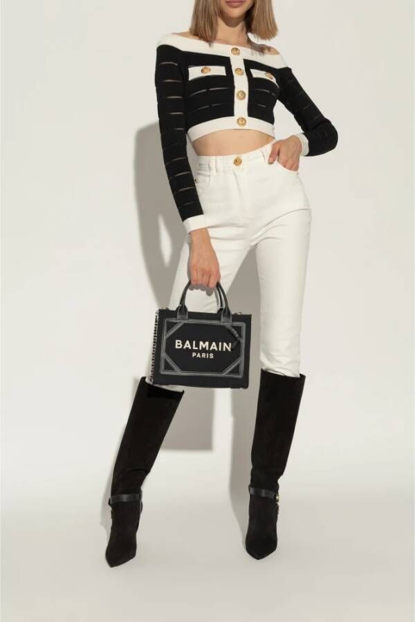 Balmain Leren laarzen Black Dames