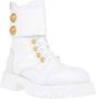 Balmain Leren laarzen met krokodillenprint White Dames - Thumbnail 2