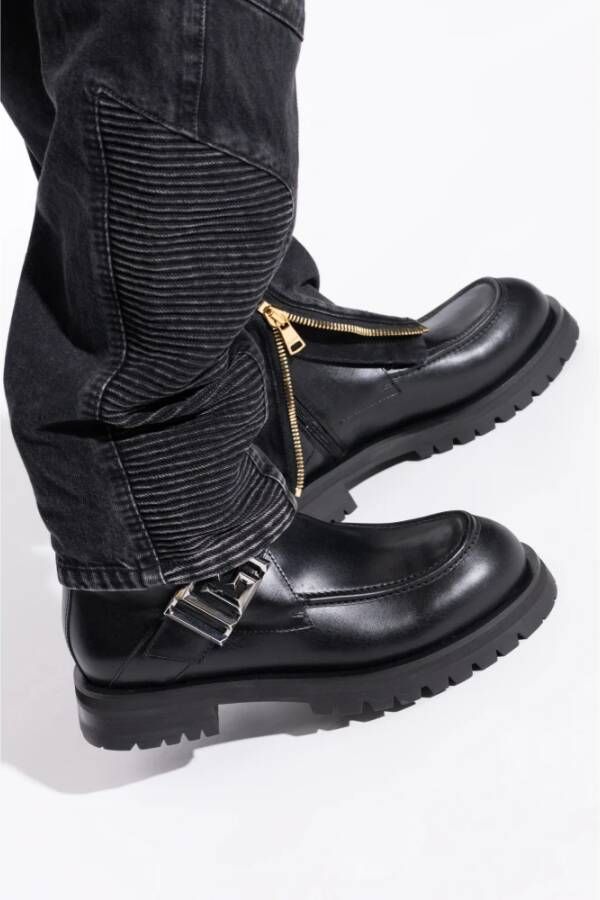 Balmain Leren schoenen Black Heren