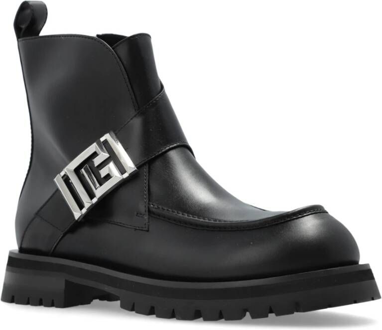 Balmain Leren schoenen Black Heren