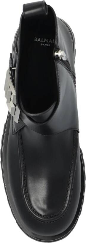 Balmain Leren schoenen Black Heren