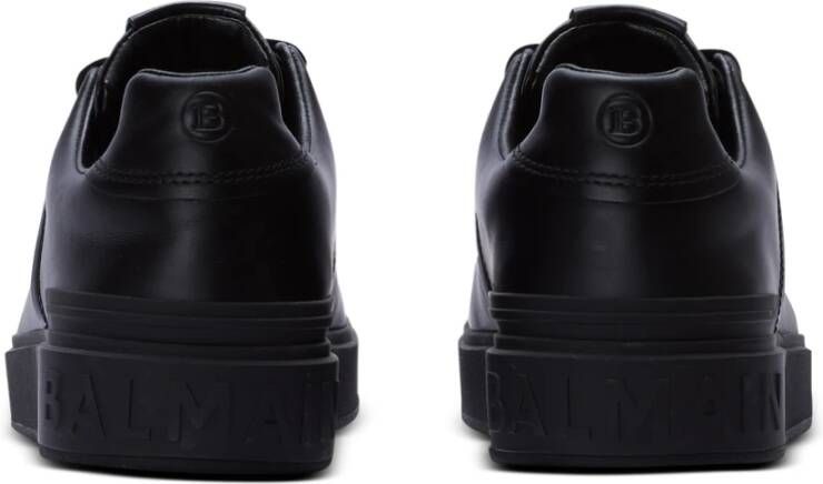Balmain Leren sneakers Black Heren
