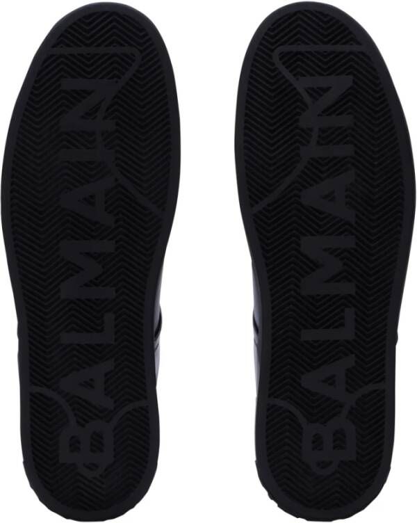 Balmain Leren sneakers Black Heren