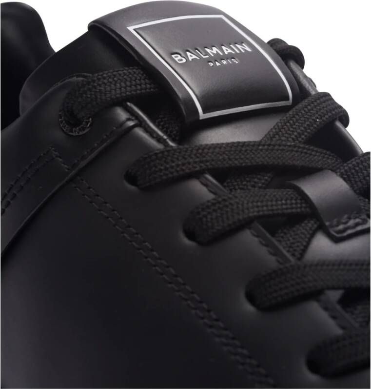 Balmain Leren sneakers Black Heren