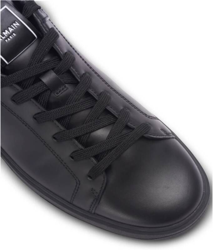 Balmain Leren sneakers Black Heren