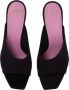 Balmain Moneta Satin Mules Black Dames - Thumbnail 4