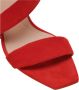 Balmain Moneta Suède Sandalen Red Dames - Thumbnail 5