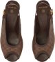 Balmain Platform Cam Sandalen Brown Dames - Thumbnail 4