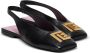 Balmain Platte Eden slingbacks in lamsleer Black Dames - Thumbnail 3