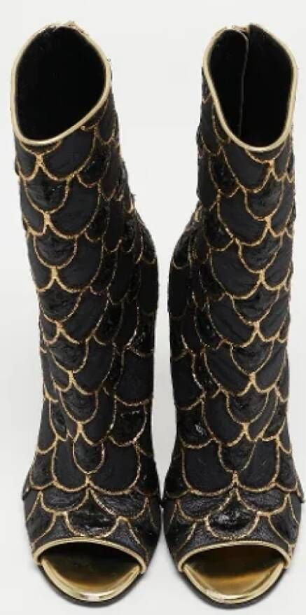 Balmain Pre-owned Canvas boots Black Dames