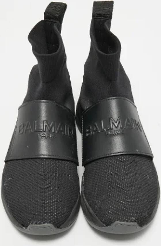 Balmain Pre-owned Fabric sneakers Black Dames