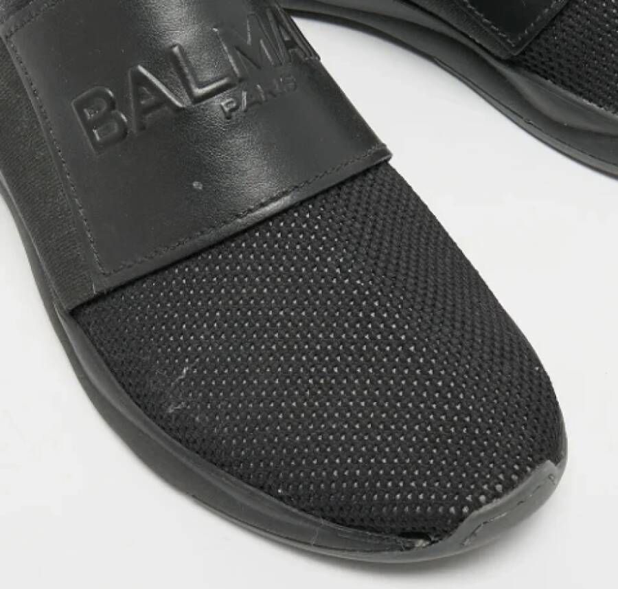 Balmain Pre-owned Fabric sneakers Black Dames