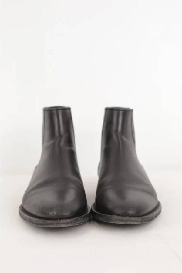 Balmain Pre-owned Leather boots Black Dames