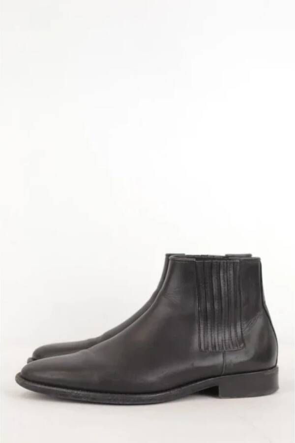 Balmain Pre-owned Leather boots Black Dames