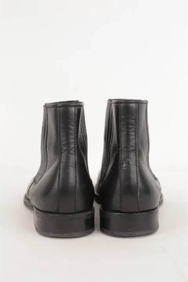 Balmain Pre-owned Leather boots Black Dames