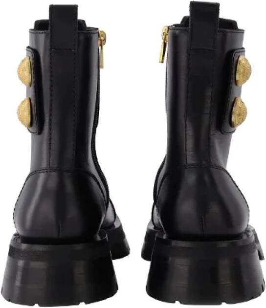 Balmain Pre-owned Leather boots Black Dames