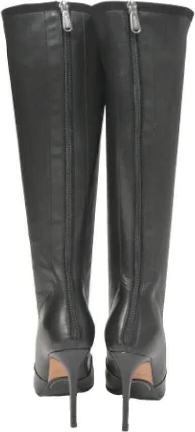 Balmain Pre-owned Leather boots Black Dames