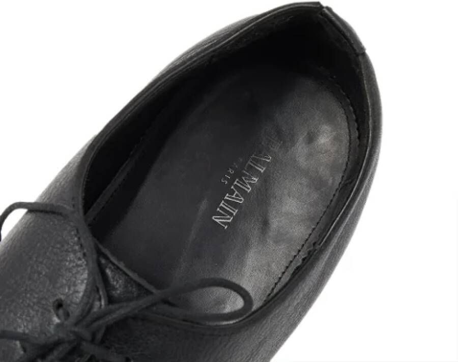 Balmain Pre-owned Leather flats Black Heren