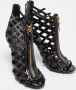 Balmain Pre-owned Leather sandals Black Dames - Thumbnail 4