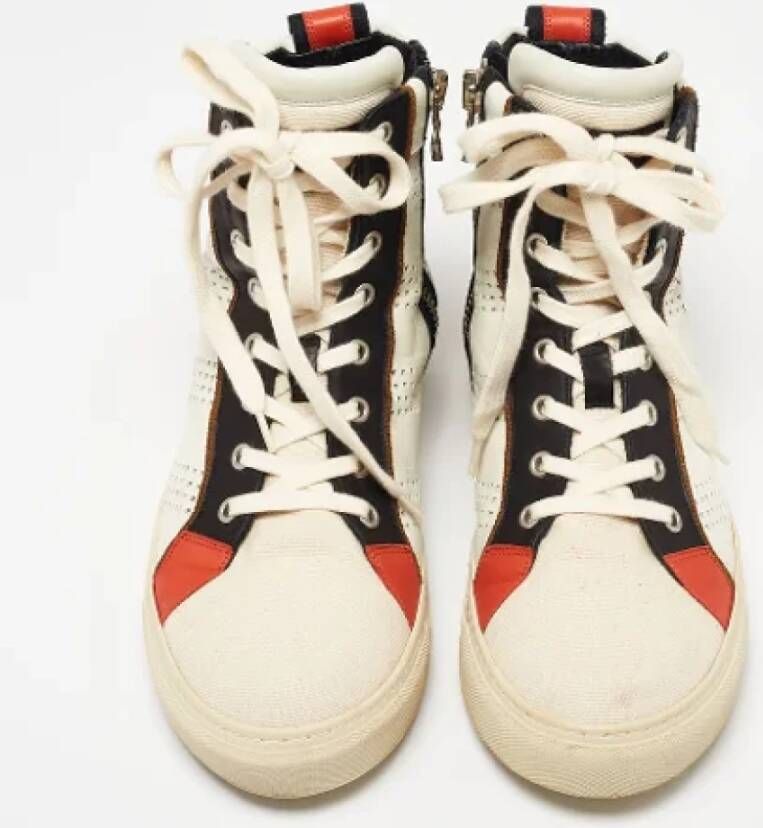 Balmain Pre-owned Leather sneakers Multicolor Dames