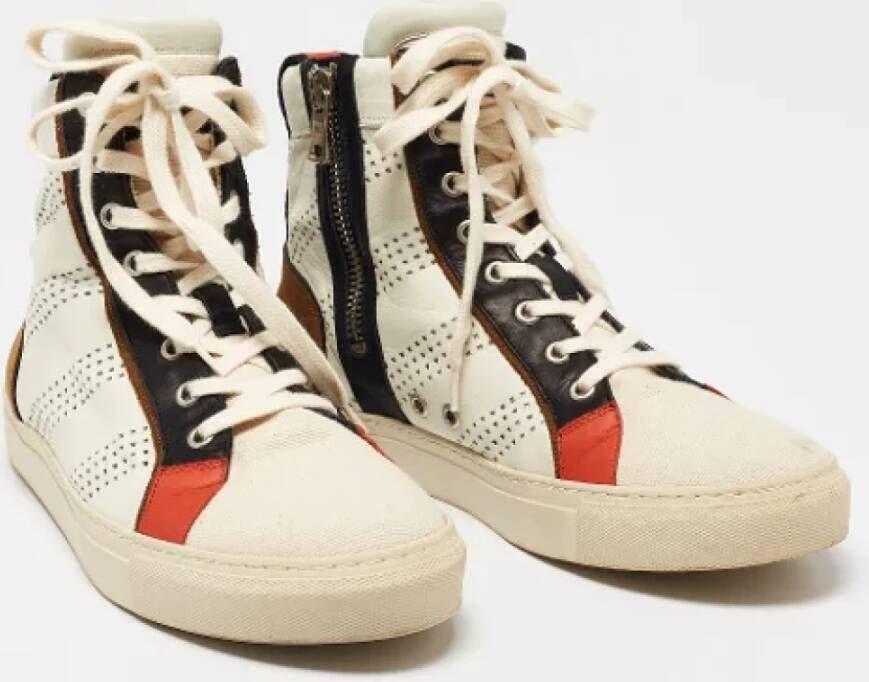 Balmain Pre-owned Leather sneakers Multicolor Dames