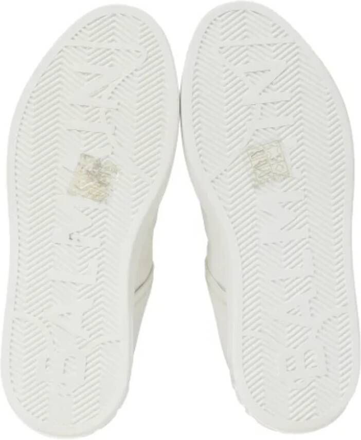 Balmain Pre-owned Leather sneakers White Dames