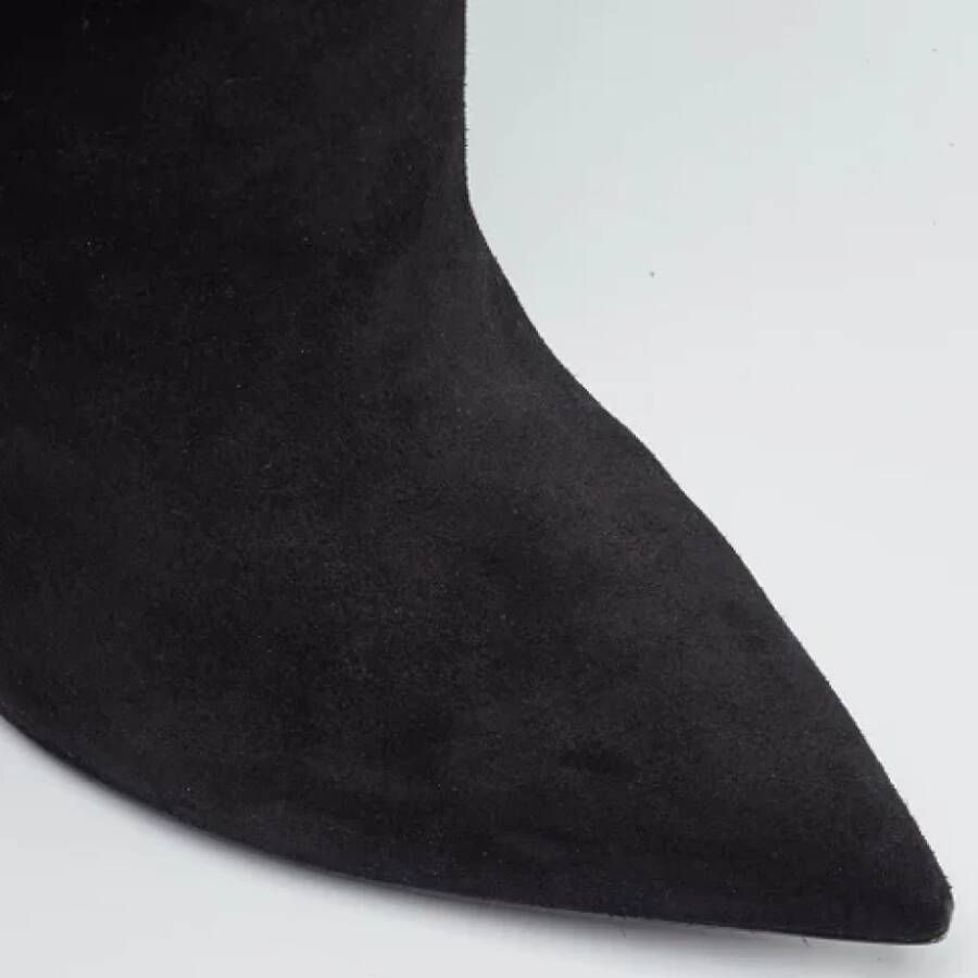 Balmain Pre-owned Suede boots Black Dames