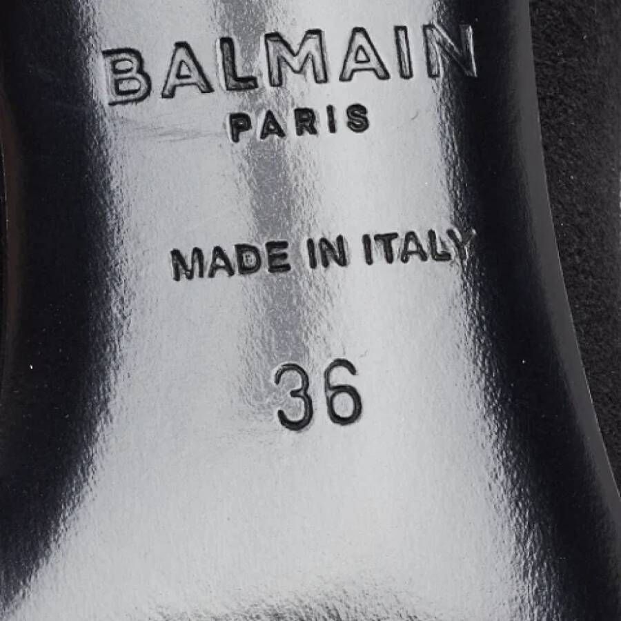 Balmain Pre-owned Suede boots Black Dames