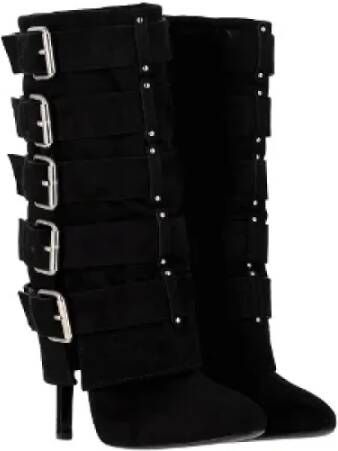 Balmain Pre-owned Suede boots Black Dames