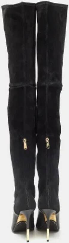 Balmain Pre-owned Suede boots Black Dames