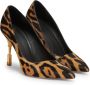 Balmain Moneta leopard print leather stilettos Bruin Dames - Thumbnail 2