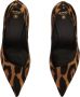 Balmain Moneta leopard print leather stilettos Bruin Dames - Thumbnail 3