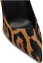 Balmain Moneta leopard print leather stilettos Bruin Dames - Thumbnail 6