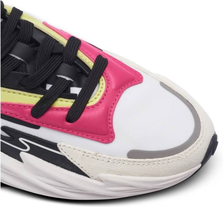 Balmain Ren-rij Leren En Nylon Sneakers Multicolor Dames