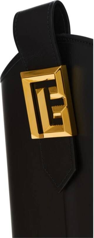 Balmain Rubber Tess PB cowboy laarzen Black Dames