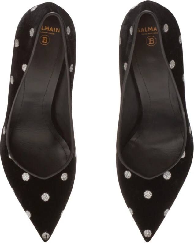 Balmain Ruby High Heels met Polka Dots Black Dames