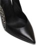 Balmain Ruby stilet slingbacks in kalfsleer en PB Labyrinth canvas Black Dames - Thumbnail 6